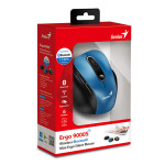 Genius Ergo 9000S Myš bezdrátová, černo-modrá, 2400DPI
