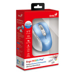 Genius Ergo 9000S Pro Myš bezdrátová, bílo-modrá, 2400DPI