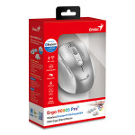 Genius Ergo 9000S Pro Myš bezdrátová, stříbrná, 2400DPI