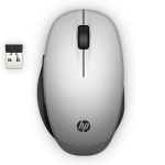 HP 300 Dual Mode Myš bezdrátová, stříbrno-černá, 3600DPI