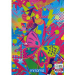 Sešit "Fantasy colours", A4+, linkovaný, 52+2 listů, motýl, MITAMA 62163-90035