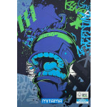 Sešit "Fantasy colours", A4+, čtverečkovaný, 52+2 listů, Graffiti, MITAMA 62164-90052