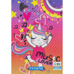 Sešit "Fantasy colours", A4+, linkovaný s okraji, 52+2 listů, Daisy Pop, MITAMA 62167-90056