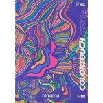 Sešit "Color Touch", A4+, linkovaný, 52+2 listů, fialová-mramor, MITAMA 62172-90120