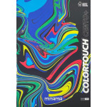 Sešit "Color Touch", A4, čtverečkovaný, 52+2 listů, černá, MITAMA 62173-90138