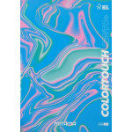 Sešit "Color Touch", A4, čtverečkovaný, 52+2 listů, růžová mramorová, MITAMA 62173-90141