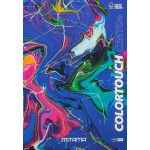 Sešit "Color Touch", A4+, čtverečkovaný, 52+2 listů, modrá mramorová, MITAMA 62173-90142