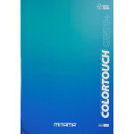 Sešit "Color Touch", A4+, linkovaný s okraji, 52+2 listů, modrá-zelená, MITAMA 62176-90151