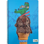 Spirálový sešit "Fantasy colours", A4+, linkovaný, 60 listů, Dino, MITAMA 62620-90066