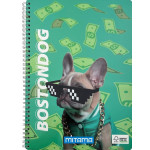 Spirálový sešit "Fantasy colours", A4, linkovaný, 60 listů, štěně, MITAMA 62620-90069