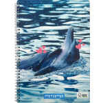 Spirálový sešit "Fantasy colours", A4, linkovaný, 60 listů, delfín, MITAMA 62620-90072