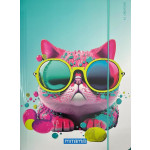 Desky s gumičkou "Animal", kočka, MITAMA 62730-90088