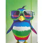 Desky s gumičkou "Animal", tučňák, MITAMA 62730-90092