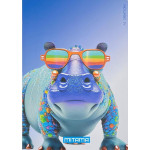 Sešit "Animal", A4, linkovaný, 40+2 listů, hroch, MITAMA 62733-90105