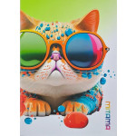 Sešit "Animal", A4, linkovaný, 40+2 listů, kočka, MITAMA 62733-90106