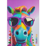 Sešit "Animal", A4, linkovaný, 40+2 listů, kůň, MITAMA 62733-90107