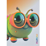 Sešit "Animal", A4, linkovaný, 40+2 listů, housenka, MITAMA 62733-90108