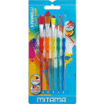 Sada štětců, 3 ploché + 2 kulaté, MITAMA 62862