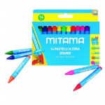 Voskovky, 14 barev, kulaté, MITAMA 62897