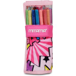 Penál plný "Glitter Roll", ice cream, rolovací, růžová, MITAMA 62908-90156