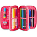 Penál plný "Triplo", srdce, MITAMA 64868