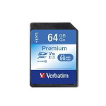 Paměťová karta "Premium", SDXC, 64GB, CL10/U1, 45/10 MB/s, VERBATIM
