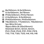 Sada šroubováků, 04-209, bity 30 ks, NEO TOOLS