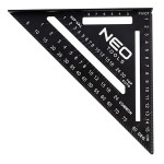 Tesařský úhelník z polyesteru, 72-102, 12l, speciální úhlová stupnice, Neo Tools