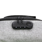 Batoh na notebook 15,6", NB008, černo-šedý z polyesteru/polyethylenu/nylonu, není snadné vykrást, DOPRODEJ