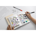 Liner "Pointliner", 12 různých barev, 0,4 mm, sada, PENTEL S40-12