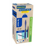 Gelové pero "G-2, Bonus Pack", modrá + náplň, 0,32 mm, stiskací mech., PILOT BL-G2-7-L+BLS-G2-7-L-S1