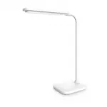 Platinet PDL6728 stolní LED lampa 5W stmívatelná, dotykové ovládání, integrovaná baterie 2400mAh, USB port, bílá
