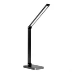 Platinet PDL888B stolní LED lampa 10W stmívatelná, dotykové ovládání, bezdrátové nabíjení, USB port, černá
