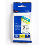 Brother originální páska do tiskárny štítků, Brother, TZE-211, černý tisk/bílý podklad, laminovaná, 8m, 6mm