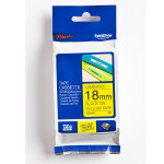 Brother originální páska do tiskárny štítků, Brother, TZE-641, černý tisk/žlutý podklad, laminovaná, 8m, 18mm