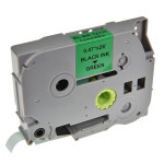 G&G kompatibilní páska do tiskárny štítků, pro Brother, TZE-731, černý tisk/zelený podklad, laminovaná, 8m, 12mm