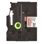 Brother originální páska do tiskárny štítků, Brother, TZE-B31, černý tisk/signální oranžový podklad, laminovaná, 5m, 12mm