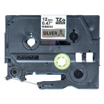 Brother originální páska do tiskárny štítků, Brother, TZE-R931, černý tisk/stříbrný podklad, textilní, 4m, 12mm