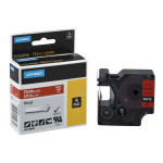 Dymo originální páska do tiskárny štítků, Dymo, 1805422, bílý tisk/červený podklad, 5.5m, 19mm, RHINO vinylová profi D1