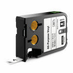 Dymo originální páska do tiskárny štítků, Dymo, 1868751, černý tisk/bílý podklad, 7m, 12mm, XTL vinylová univerzální