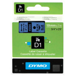 Dymo originální páska do tiskárny štítků, Dymo, 45806, S0720860, černý tisk/modrý podklad, 7m, 19mm, D1