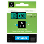Dymo originální páska do tiskárny štítků, Dymo, 45809, S0720890, černý tisk/zelený podklad, 7m, 19mm, D1