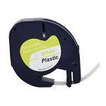 G&G kompatibilní páska do tiskárny štítků, pro Dymo, WT-RL-D-91221-BK, S0721660, 91221, černý tisk/bílý podklad, 4m, 12mm, LetraTa