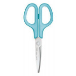 Nůžky "Fitcut Curve", světle modrá, univerzální, 17,5 cm, pro leváky, PLUS 35055