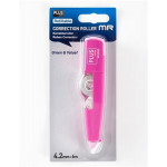 Korekční pero "MR", růžová, 4,2 mm x 6 m, PLUS 49179