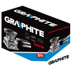 Vibrační bruska 59G320, elektrika (kabel), 230V, 26000 oscilací/min, Graphite