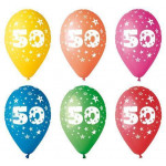 Balónek, s číslem 50, 26 cm