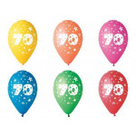 Balónek, s číslem 70, 26 cm