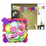 Girlanda ke 30. narozeninám, 400x12x12 cm