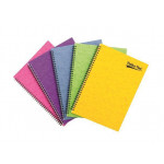 Blok "Pressboard", A4, mix barev, linkovaný, 60 listů, spirálová vazba, PUKKA PAD